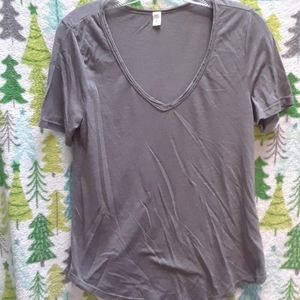 Grey V-Neck Shirt
